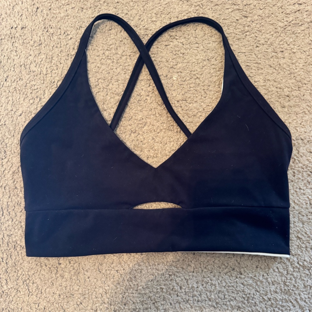 Women's Black Strappy Bralette